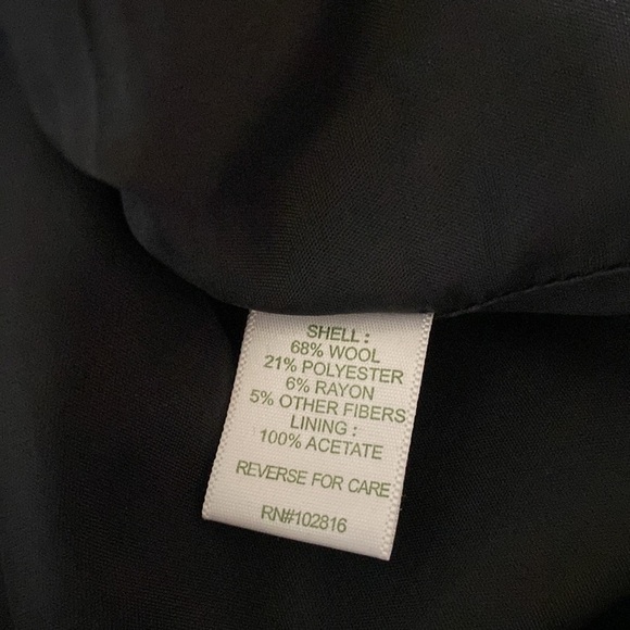 Garnet Hill Classic Flat Front beaded Lined Pencil Skirt Career Black Women's 04 - Picture 5 of 5